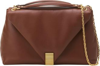 Lanvin Concerto Arp&egrave;ge Soft Leather Bag in Chestnuts at Nordstrom