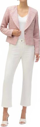 Joseph Ribkoff Formal Geometric Blazer In Pink Multi