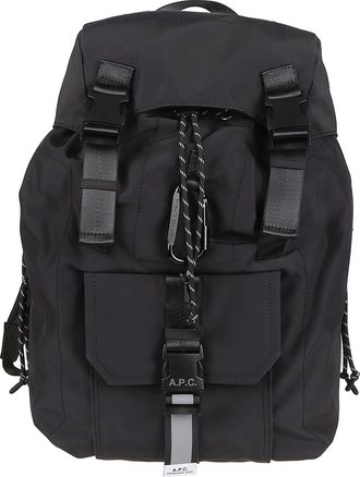A.P.C. Trek 2.0 Black Polyamide Backpack