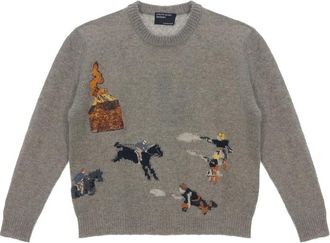 Enfants Riches Deprimes Come Live With Me Graphic Crew-neck Sweater