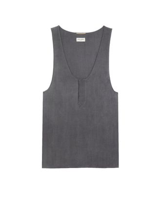 Saint Laurent Silk Tank Top