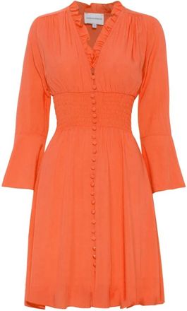 Americandreams Sally Short Dress - Dames - Korte kleedjes - Oranje - L - Kleedjes
