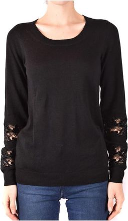 Michael Kors Rondehals gebreide trui - Dames - Ronde hals truien - Zwart - XS - Truien & Vesten