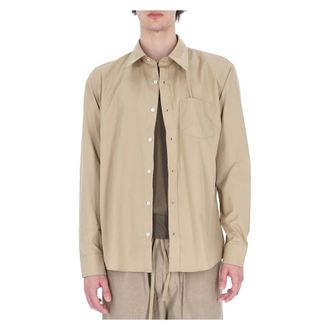 A.P.C. Casual Shirts, male, Beige, Size: 2XL Owen Shirt