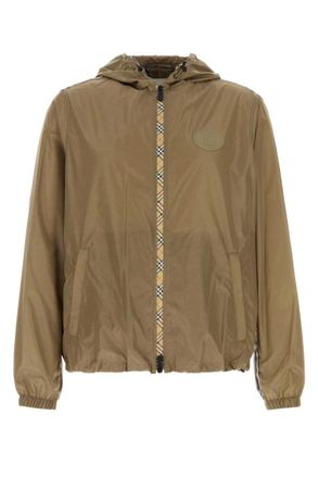 Burberry Brown Logo Hooded Jacket