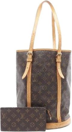Louis Vuitton Pre-owned Bucket Bags, female, Brown, Size: ONE SIZE Pre-owned Canvas louis-vuitton-bags
