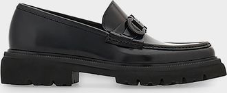 Ferragamo Men & apos;s Patent Leather Lug-Sole Loafers