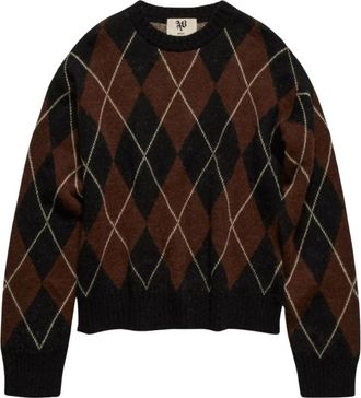 Aniye By Rebby Ronde Hals Trui - Dames - Ronde hals truien - Bruin - M - Truien & Vesten