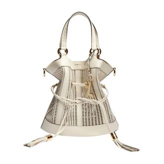 Lancel Bucket Bags, female, White, Size: ONE SIZE Pf Animation Ajouree Handbag