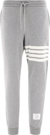 Thom Browne Broeken, Heren, Grijs, 2Xl, Katoen, Classic 4 Bar Joggingbroek