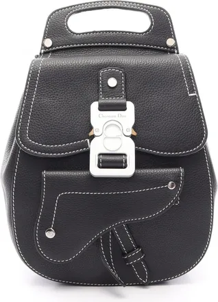 Dior Black Leather Backpack (Pre-Owned)