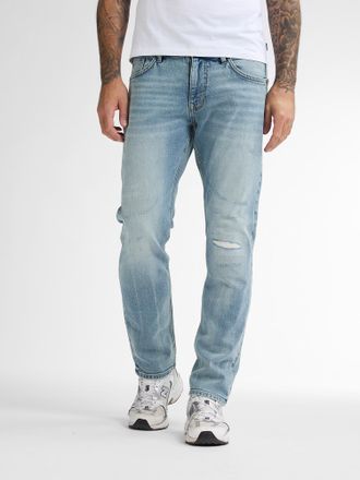 Petrol Industries Heren Russel Tapered Fit Jeans Peacockway - Blauw