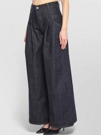 Jacquemus denim mid-rise wide-leg trousers