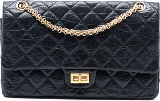 Chanel Tweedehands Heruitgave 2.55 Gequilt Aged Calfskin Dubbele Flap 226