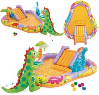 Intex Piscina Hinchable Para Ni&ntilde;os Intex Dino Park 201 X 157 X 69 Cm