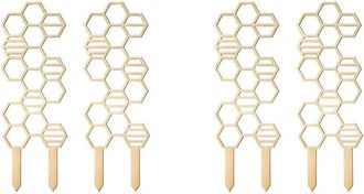 OEM 4 Soportes Para Plantas Trepadoras Pothos, Enrejado De Madera De Panal De 40 Cm Para Plantas De Interior - Planta Decorativa De Jard&iacute;n