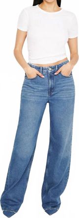 Good American Good 90S Loose Straight Legs Jeans In Blue 541