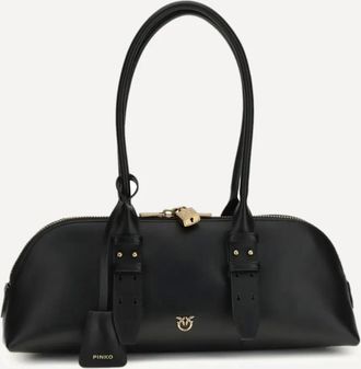 Pinko large Escape Horizontal shoulder bag - women - Bovine Leather/Cotton/Polyamide/Polyurethane - OS - Black