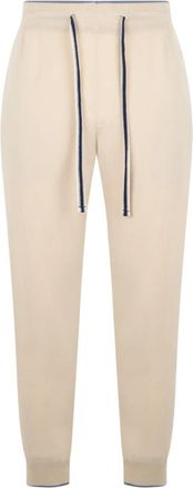Fedeli Trainingsbroeken - Heren - Sweatpants - Beige - M - Kasjmier - Broeken