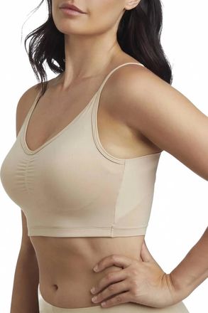 Naomi & Nicole No Side Show Shaping Wireless Bra In Beige