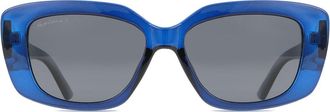 Montana Eyewear MP56 Polarized MP56D Womens Sunglasses Blue Size 55