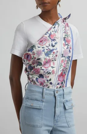 Liberty London Tree of Life Silk Square Scarf in Cream Multi at Nordstrom