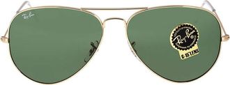 Ray-Ban Aviator Large Metal II Green G-15 Unisex Sunglasses RB3026 L2846 62