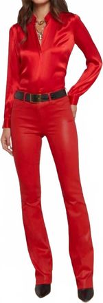 L'agence Ruth Straight Jean In Lava Red