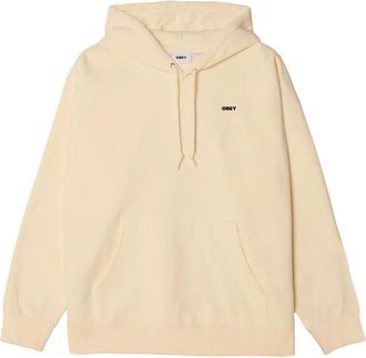 Obey Sweater met capuchon met grafische print - Beige