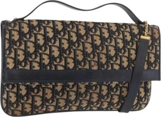 Dior Pre-owned Vintage Trotter Canvas Shoulder Bag - Dames - Vintage Schoudertas - Veelkleurig - ONE Size - Leer - Vintage