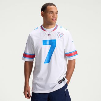 Nike C.J. Stroud Houston Texans Rivalries Collection Nike Mens NFL Game Jersey in White | 67NM0JFP9HF-FU9