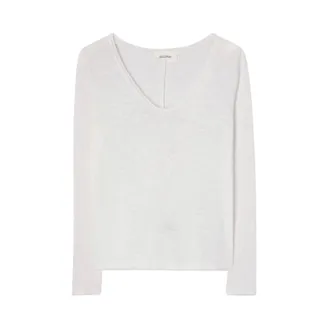 American Vintage Dames, Tops, Wit, Maat: M Katoen