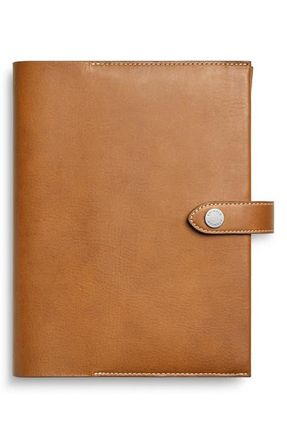 Shinola Snap Vachetta Leather Journal Cover in Tan at Nordstrom
