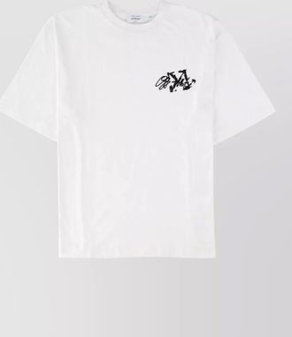 Off-white cotton logo t-shirt