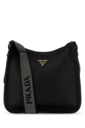 Prada Black triangle-logo Crossbody bag