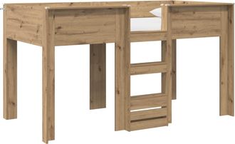 vidaXL Cama Litera Para Ni&ntilde;os Roble Artisan 100 X 200 Cm Vidaxl