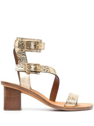 Zadig&Voltaire Cecilia Alpha leren sandalen - Goud
