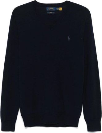 Ralph Lauren V-hals Truien - Heren - V-hals truien - Blauw - S - Katoen - Truien & Vesten