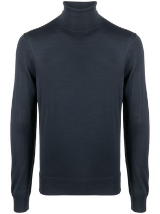 Tom Ford roll-neck wool jumper - Blue