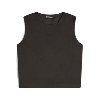 Freddy Crop top slim fit in tessuto jersey effetto vissuto