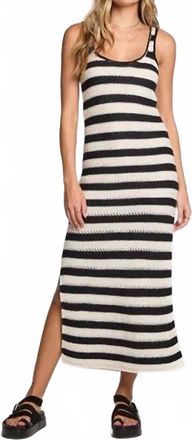 Saltwater Luxe Myah Midi Dress In Black White