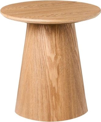 Beliani Beliani - Side Table mdf Top Ash Veneer Modern 41 x 41 cm Light Brown Wenlock