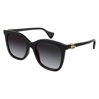 Gucci Butterfly Zonnebril - unisex - Zonnebrillen - Zwart - 55 MM - Accessoires
