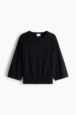 H&M Fine-knit Top in Black at Nordstrom, Size Xx-Large