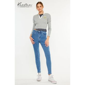 Kancan Bev High Rise Ankle Skinny Jeans in Medium Wash at Nordstrom, Size 24