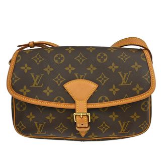 Louis Vuitton Sologne Handbag Monogram Canvas Brown Canvas Handbag (Pre-Owned)