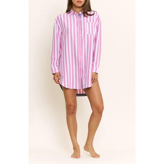 Honeydew Intimates Brunch Date Sleep Shirt in Drift Stripe at Nordstrom, Size X-Small