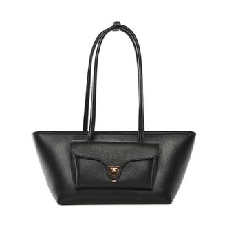 Coccinelle Tote Bags, female, Black, Size: ONE SIZE Handbag Grained