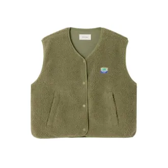 American Vintage American Vintage, Vests, female, Green, Size: XS/S Round-neck Sleeveless Vest