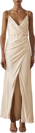 Shona Joy La Lune Cross Draped Maxi Dress